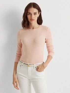 Lauren Ralph Lauren Stretch Cotton Long Sleeve T-Shirt